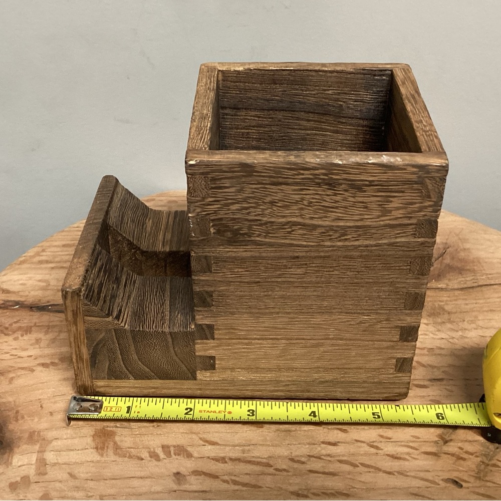 🟤 Solid Wood - Dovetail Crafted Workmanship - Pen - Pencil - Cell Phone Holder - Picture 10 of 14